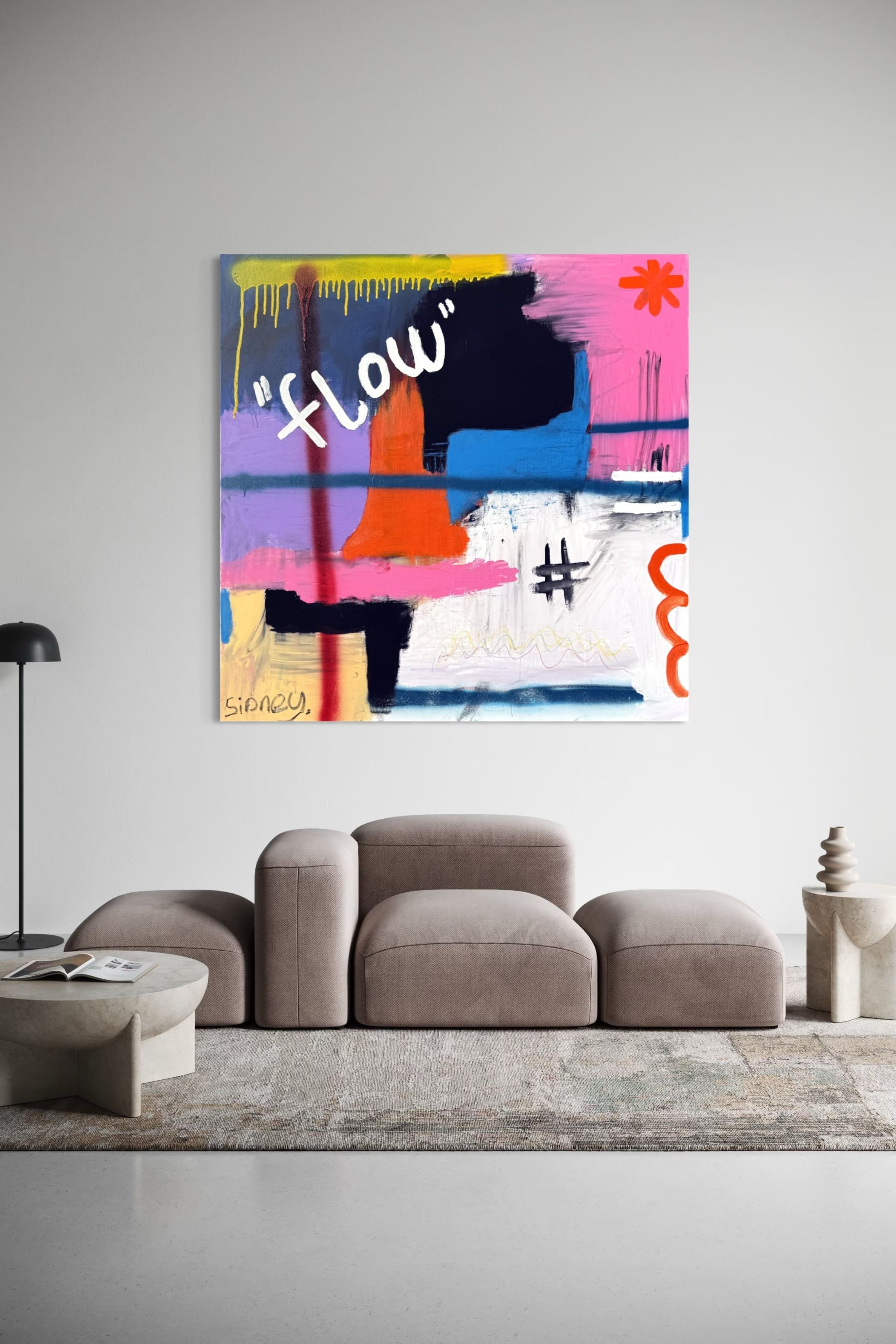 Bold, vibrant abstract